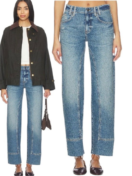 Free People Denim - FREE PEOPLE x We The Free Risk Taker Mid-Rise Straight Leg Jeans size 31